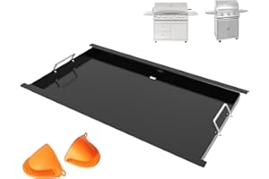 WEBROIL Full Size Griddle Insert for Blaze Grill 4/5 Burner Gas Grill, Non-stick Flat Top Griddle Plate Replacement for BLZ-4LTE BLZ-5 Summerset Sizzler 32"" & 40'', RCS RJC32A, 29''L x 17.9''W Carbon Steel