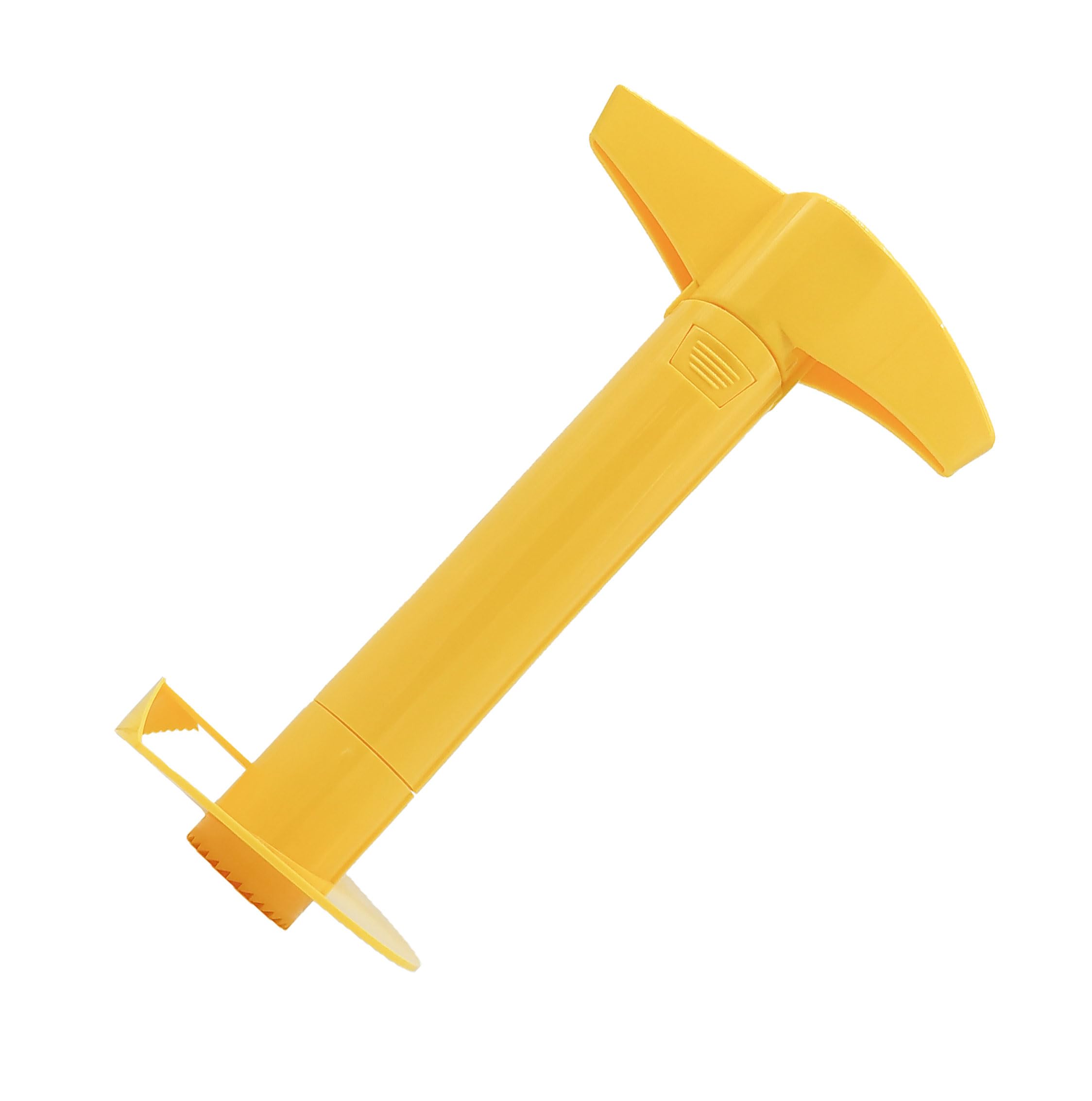 Fackelmann Pineapple Corer, Slicer & Cutter, Plastic, Pineapple Ring Maker Tool, Pineapple spiraliser, Core Remover, Fruit Rings, Fruit Tool, 30x13x9cm, Yellow