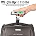 Luggage Scale Ckrieane Digital Hanging Travel Scale,Portable Handheld Baggage Suitcase Weighing Scale Rubber Paint, 110 Lbs Type High Precision Backlight Large Capacity LCD Display,Battery Included