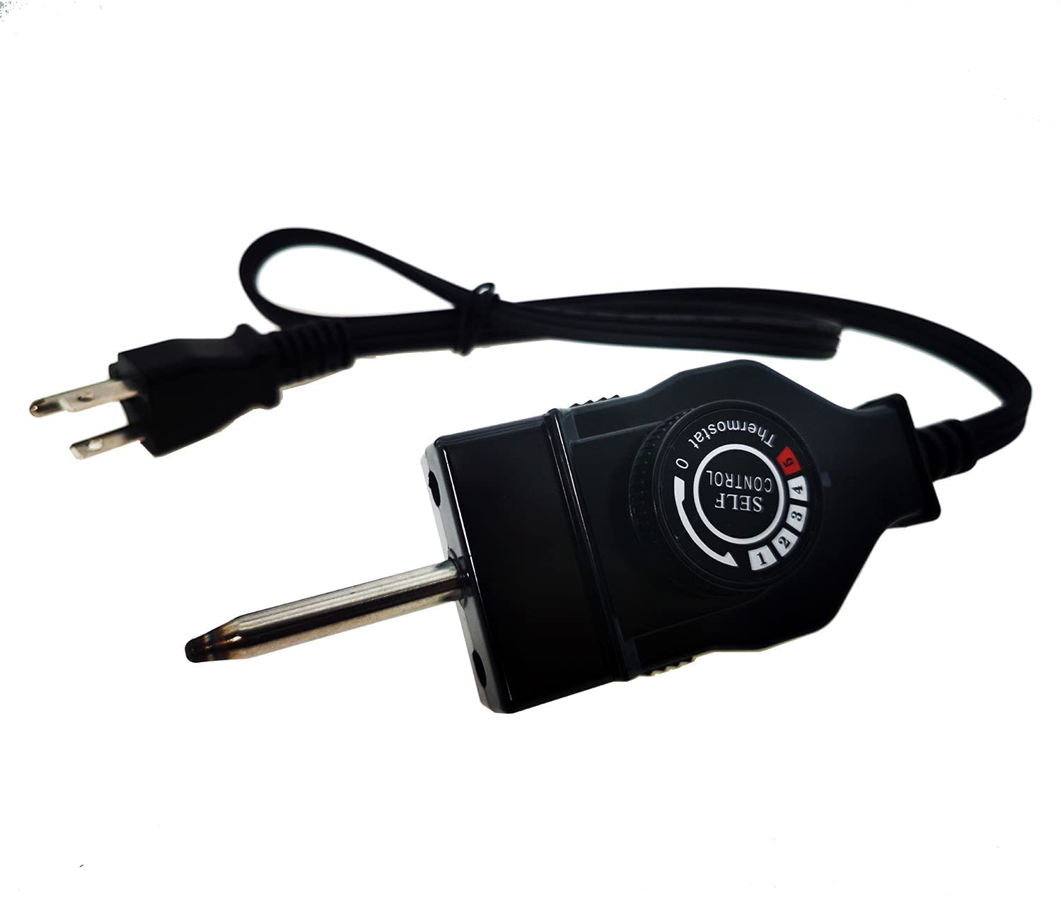 Photo 1 of Power Cord Replacement with Thermostat Control for Household Electric Smoker/Grill Heating Element by HR Huare,Adjustable Thermostat Probe Cord, 15A 125V, Not Universal