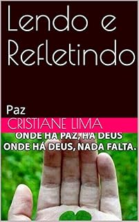 Livro Lendo e Refletindo: Paz