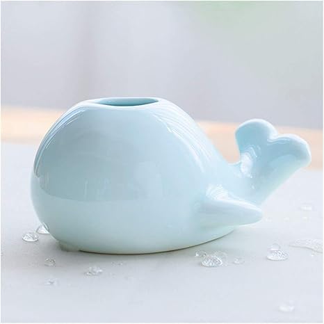 Amazon Awsad 花瓶セラミック ミニキュートで面白い クジラ 象の赤ちゃんモデル 居間 家庭 オフィス コーヒーテーブル 書斎装飾用 Color Blue Size A 花器 インテリアボウル オンライン通販