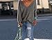 Xuan2Xuan3 Women V Neck Loose Casual Oversized Baggy Chunky Knit Pullovers Sweater Tops Jumpers