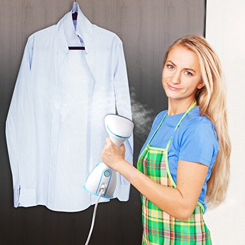 KDKD Clothes Steamer Hand-Held Garment Steamer 280ml Large Capacity Removable Water Tank Vertical And Horizontal Steam Dual-Use Clothes Steamer For Home & Travel & Vacation,Blue