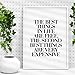 The Best Things in Life Are Free The Second Best Things are Very Expensive Coco Chanel Quote Typography Poster Wall Decor Motivational Print Inspirational Poster Home Decor