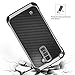 LG Stylo 2 Plus Case, LG Stylo 2 Case, LG Stylo 2V Case, BENTOBEN 2 in 1 Drop Protection Hard PC Soft TPU Bumper Laminated with Carbon Fiber Texture Chrome Shockproof Phone Protective Cover, Black