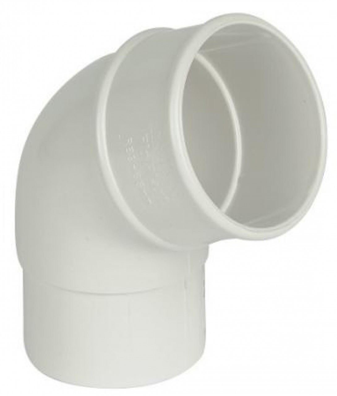 FLOPLAST 68mm Round Gutter Pipe 112 Degree Offset Bend - White