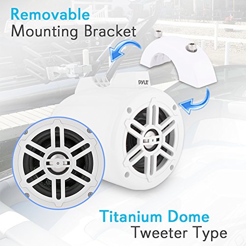 Pyle Waterproof Marine Wakeboard Tower Speakers Inch Dual