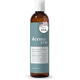 Dermazen Mineral &amp; Enzyme Body Wash Designed For Flaky, Reactive Skin 8oz | Sulfate-free exfoliating wash with papaya enzymes and Dead Sea salt to gently smooth &amp; refresh sensitive, flaky reactive skin