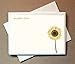 Personalized Sunflower Note Cards (40 Flat Cards and Blank Envelopes)