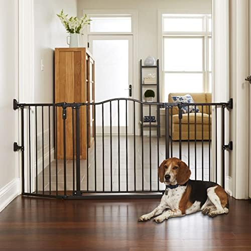 North States MyPet 72" ExtraWide Windsor Arch Gate Provides safety in