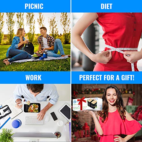 Monka Bento Lunch Box For Adults And Kids, With Thermos Vacuum And