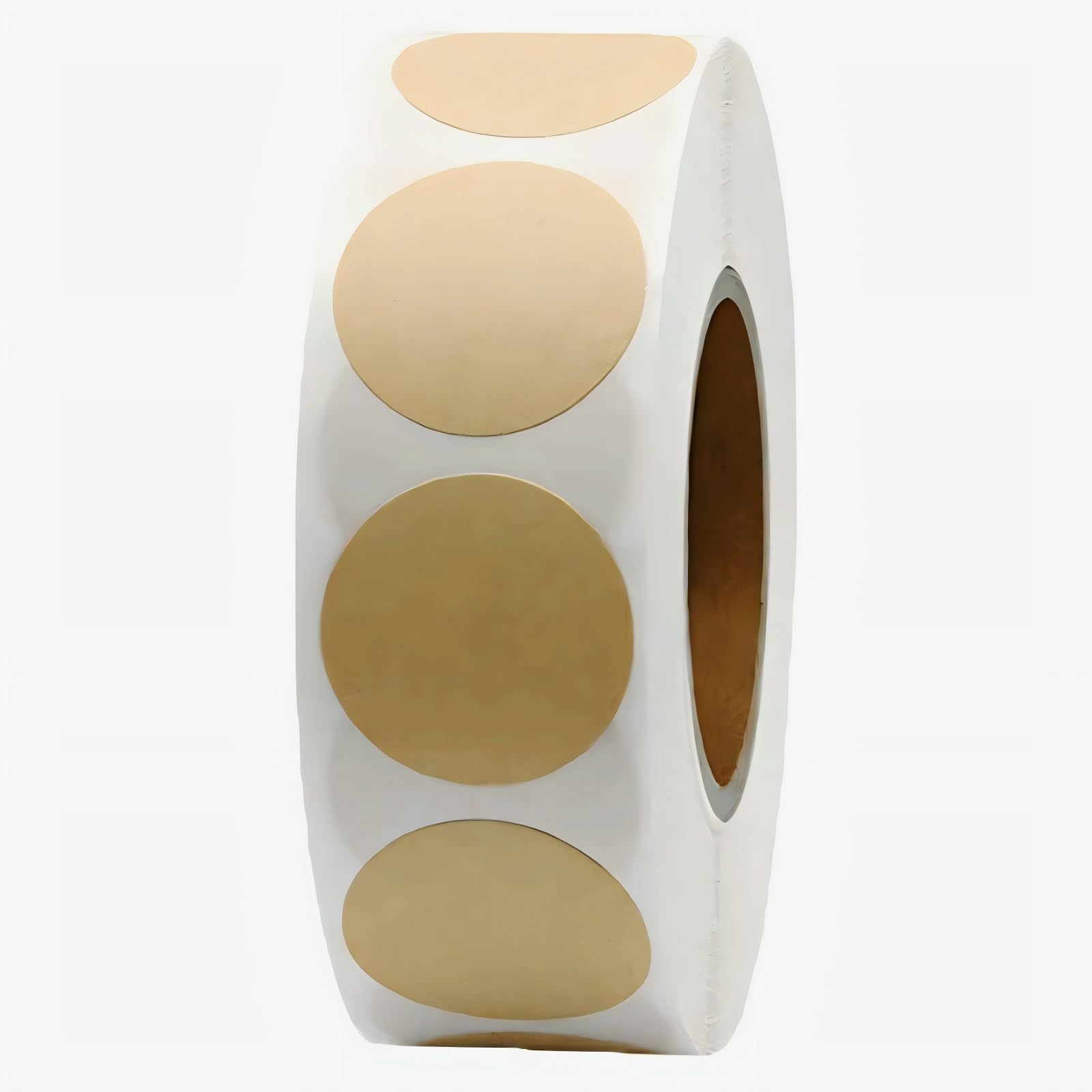 Photo 1 of 1000 PCS Kraft Dot Stickers, 1 Inch Round Light Brown Labels, Natural Paper for Canning Jars, Envelopes, Coding, Classroom, Offices, Warehouses, Packages, Notebooks, Walls