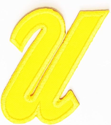 Amazon Com Pp Patch Yellow Alphabet Letter U Patches English Logo
