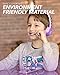Kids Headphones, Mumba Volume Limited Over Ear Headphones Girls, 85 Safe Listening Adjustable Headsets with Microphone for Kids Children Purple