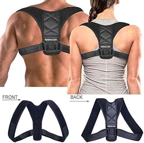 Posture Corrector for Men and Women, with Underarm Pads, FDA certificates,Optimus Care,Back and Neck Pain Relief (Large)