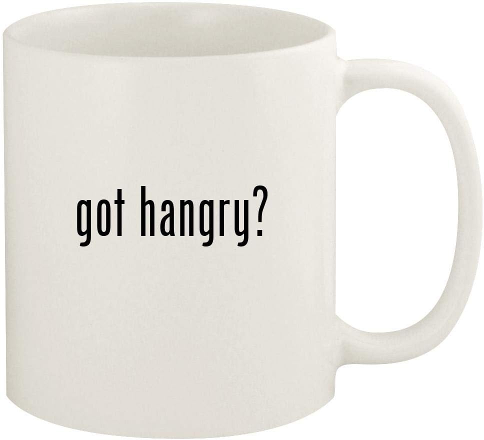 got hangry? - 11oz Ceramic White Coffee Mug Cup, White