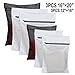 6 Pack Laundry Bag Delicates Mesh Wash Bag For Hosiery, Underwear, Bra,Garment Lingerie Effective Protection Travel Storage Organize Zipped Drying Machine Washing Bag (3 Large, 3 Medium)