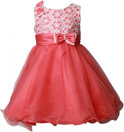 Robe Bebe Mariage Bustier Fleuri Corail Ou Blanc Ou Ecru Ecru 6 Mois Amazon Fr Vetements Et Accessoires