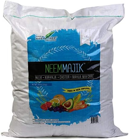 Neemtree Organics Neem Majik- (Neem + Karanja + Castor + Mahua) Mix - Custom Blend Seed Meal (44 Lb.)
