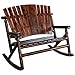 United General Supply TX93866 Natural Organic Char-Log Wood Double Rocker