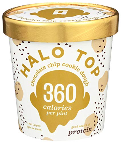 Halo Top Chocolate Chip Cookie Dough Light Ice