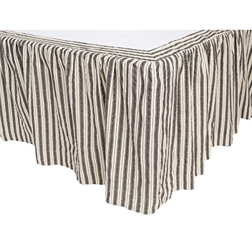 VHC Brands Farmhouse Bedding-Ashmont Grey Skirt, King