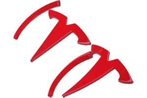 yhcdsea Model Y Front Trunk/Rear Trunk Logo Sticker Cover Emblem Badge Decals for Tesla Model Y Accessories (Red)