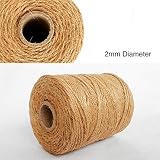 ANSIO Natural Jute Twine 101 m 333 ft 2 mm 3-ply Pack of 2 view 4