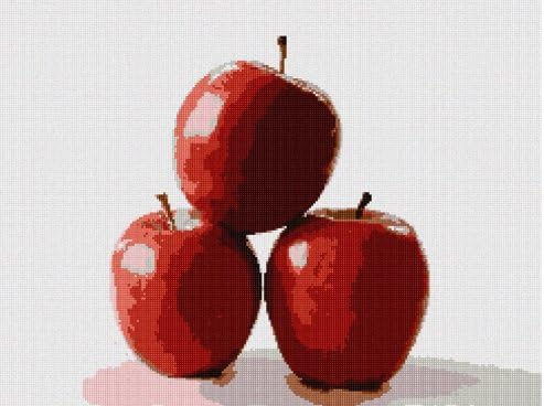 Red Apples Needlepoint Canvas