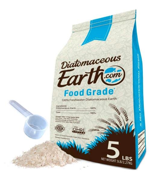 DIATOMACEOUSEARTH 5 LBS FOOD GRADE DIATOMACEOUS EARTH – 100% ORGANIC ALL NATURAL DIAMATEOUS POWDER – DIAMETACEOUS FOR HUMANS IS SAFE AROUND CHILDREN