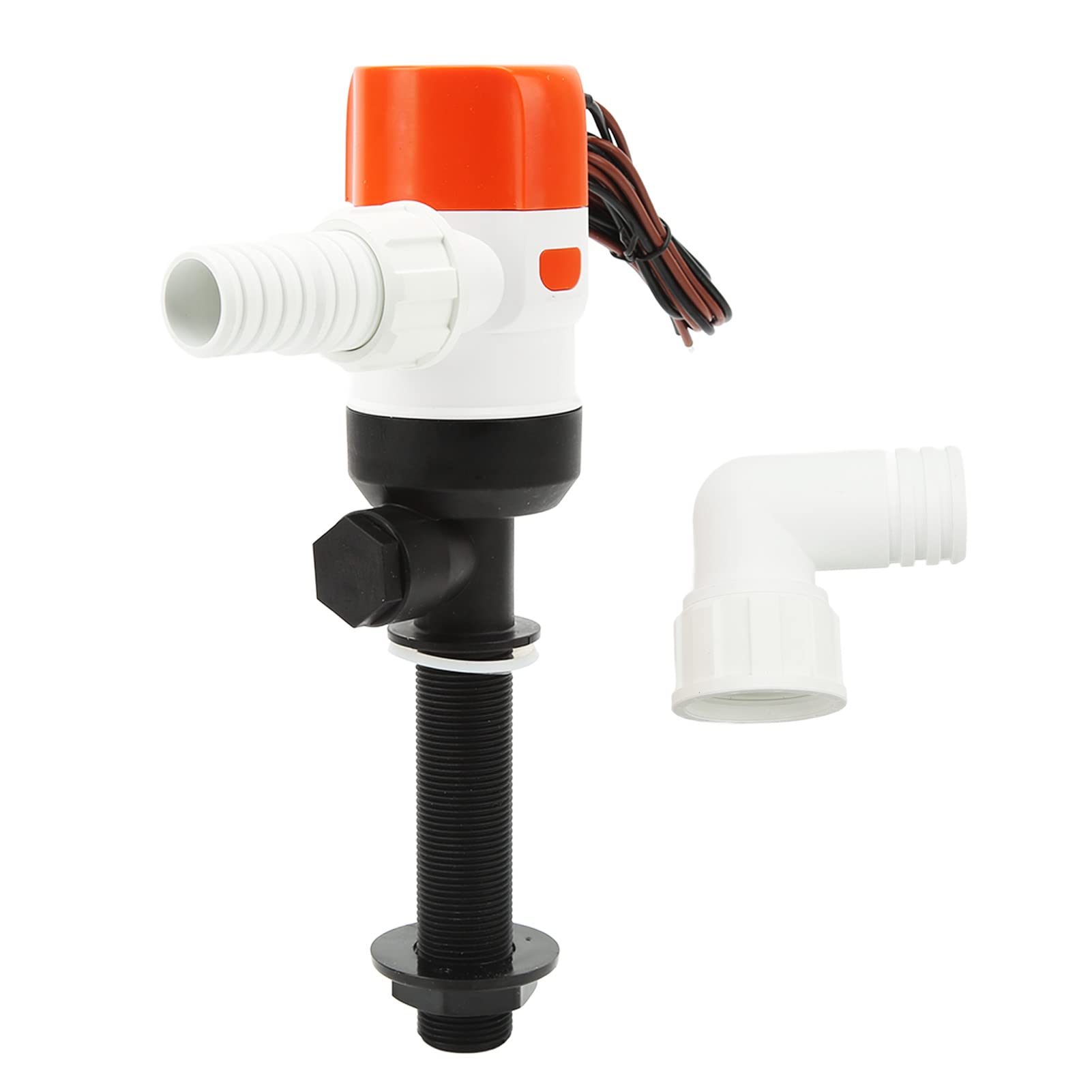 aqxreight Fish Saver Aerator Pump, DC 12V Livewell Aeration Pump 1100GPH Lift, Industrial/Submersible, Metal, ABS, Popular Color