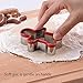 FASAKA 3pcs Gingerbread Man Cookie Cutters Set Gingerbread Boy Shape Mould with Red Environmental PVC
