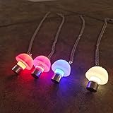 Mushroom necklace - LED Light up Mushroom Pendant Necklace - Glow Mushroom Necklace (multicolor)