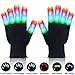Venanoci Gloves Light Up Gloves - Led Flashing Gloves - Finger Gloves For Halloween Novelty Party Supplies Toys Kids 1
