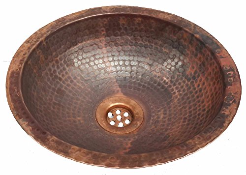 Egypt gift shops Handmade Dome Double Finish Fire Patina Oxidized VERY SMALL Narrow Places Vanity Innovative Copper Bath Sink House Remodel
