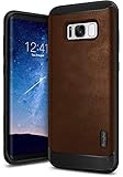Galaxy S8 Case, Ringke [Flex S Series] Elite Coated Textured Modern Leather-Style Streamlined Anti-Fingerprint Advanced Shockproof Sophisticated Rustic Case for Samsung Galaxy S8 - Brown
