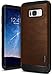 Ringke Flex S Compatible with Galaxy S8 Case Classy Slim Look Flexible TPU Premium Hard PC Leather Hybrid Protection Non Slip Tactile Grip Scratch Resistant for Samsung Galaxy S8 (2017) - Brown