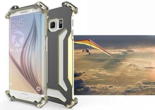MFNYCN Double Color R-just Gundam OPS Cool Aluminum Metal Transformers Case Cover for Samsung Galaxy S6 edge £¨Gold£©