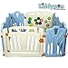 Kiddygem Puzzle and Beep Fun Baby 10 Panels Playpen, Blue