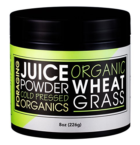 Foraging USDA Organic Wheat Grass Juice Powder (8 oz) Cold Pressed Wheatgrass