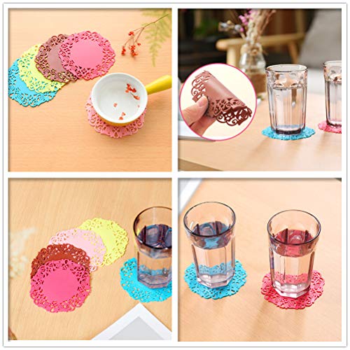 ArtJ4U Car Coasters for Cup Holders Durable Silicone Coasters,Removable Universal Vehicle Cup Holder Coasters Set of 4 Pack,3.15 FT Fit Your Vehicle's Cup Holders(4 Pack) - Thumbnail 6