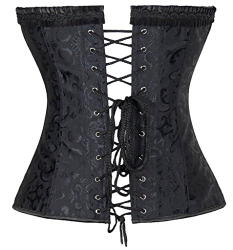 YIANNA-Womens-Spiral-Steel-Boned-Waist-Training-Overbust-Corset-bustier
