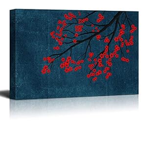Canvas Wall Art Gorgeous Vintage Flower Pictures Home Wall Decorations for Bedroom Living Room Paintings Canvas Prints Framed - 12x18 inches