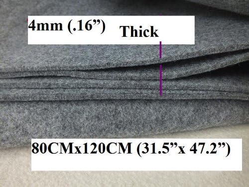 Thick Fine Wool Chinese Calligraphy Cloth Mat - (31.5"x 47.2") 80x120cm