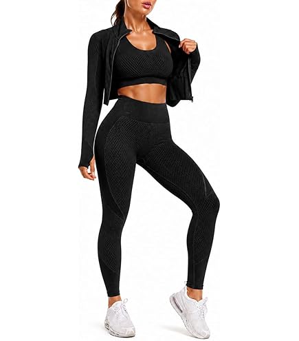 Amazon.com: EROSEL 3 Piece Workout Sets for Women – Seamless