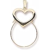 Heart Charmholder, Charms for Bracelets and Necklaces