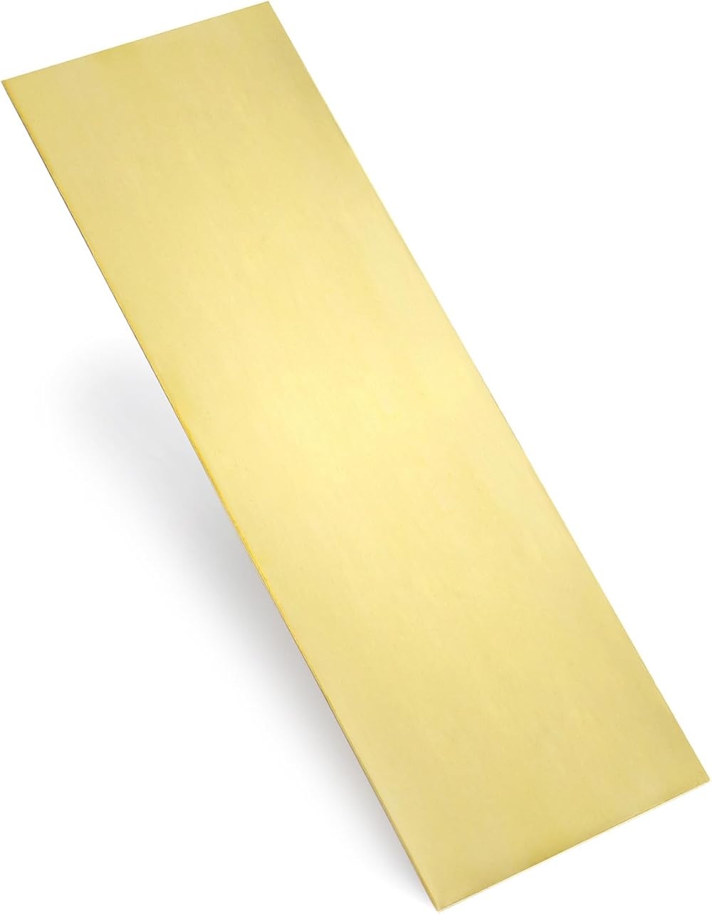 QWORK H62 Brass Sheet 0.5mm 4 x 12 inches Corrosion Resistant