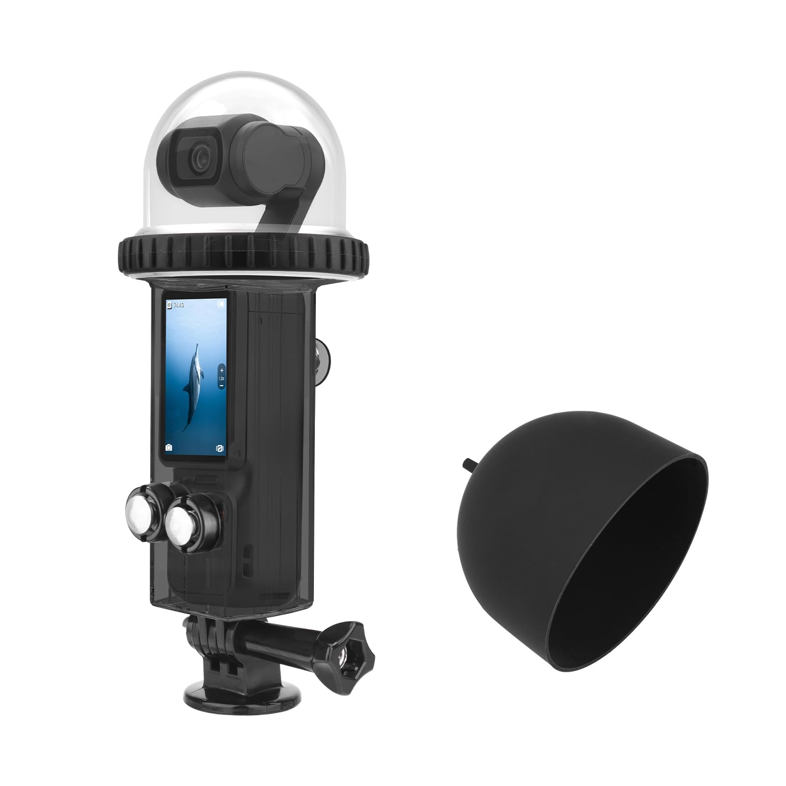 BRDRC 40M Pocket 3 Waterproof Housing Compatible with DJI Osmo Pocket 3,131ft Waterproof Case Dive Shell Underwater Protective Case Pocket 3 Accessories