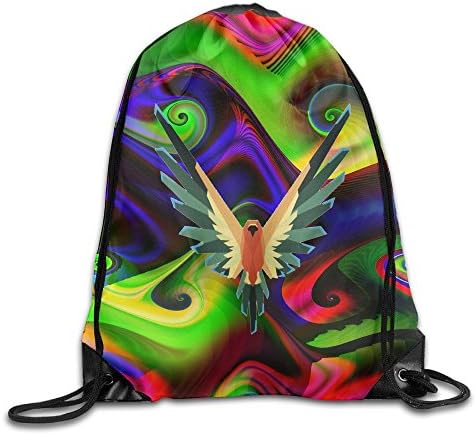 Logan Parrot Paul unique Logo Bag,Sport Gym Sack Drawstring Backpack Bag